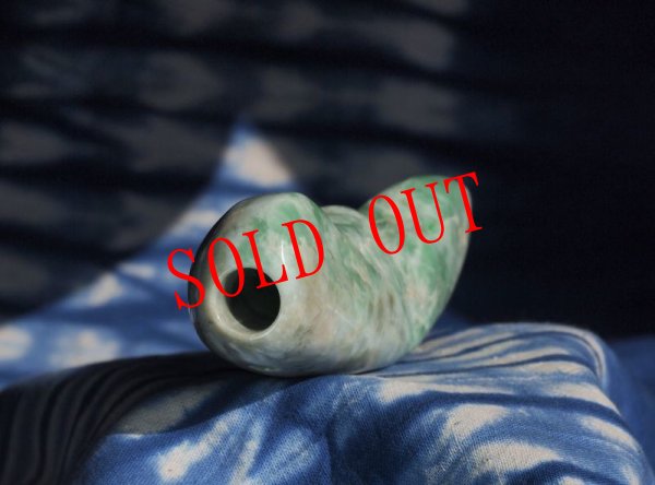 画像14: 極上ヒスイ石笛牧野スペシャル（指孔付き・注文品） (14)