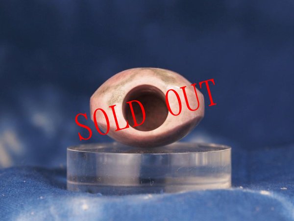 画像8: 桃廉石（ピンクヒスイ）石笛（直孔タイプ） (8)