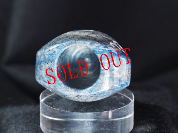 画像12: Knobさんモデル蕨手紋線刻ラピスラズリ石笛（ペンダント仕様） (12)