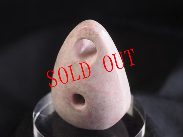 画像7: 桃廉石（ピンクヒスイ）石笛（Knobさん孔タイプ）商談中！ (7)