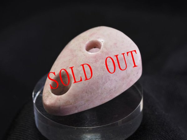 画像6: 桃廉石（ピンクヒスイ）石笛（Knobさん孔タイプ）商談中！ (6)