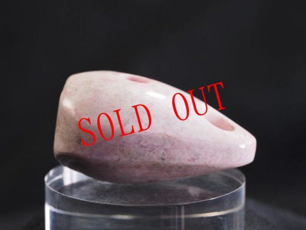 画像9: 桃廉石（ピンクヒスイ）石笛（Knobさん孔タイプ）商談中！ (9)