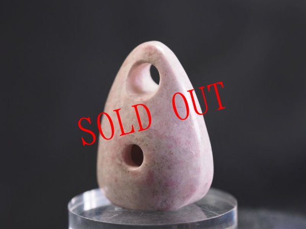 画像2: 桃廉石（ピンクヒスイ）石笛（Knobさん孔タイプ）商談中！ (2)