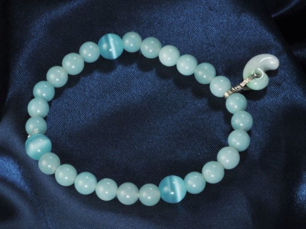 画像3: ヒスイ製超小型勾玉バングル (3)