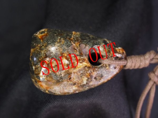 画像3: 斜めってる金華石笛（直孔タイプ・ペンダント仕様） (3)