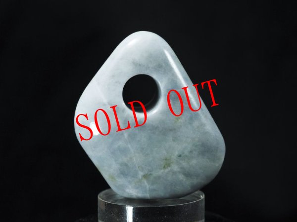 画像7: 「蒼龍」ラベンダーヒスイ螺旋紋線刻石笛（Knobさん孔・指孔付き・ペンダント仕様） (7)