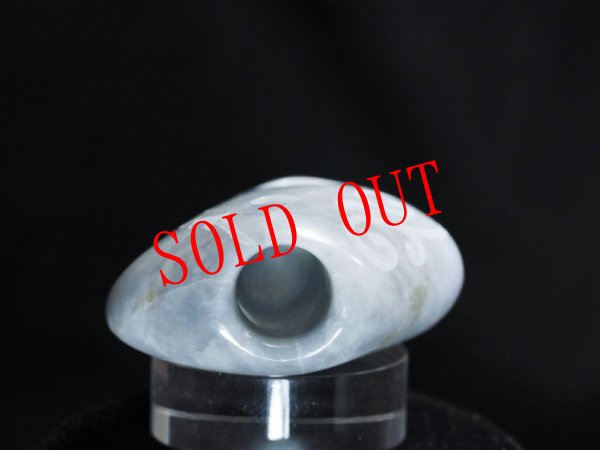 画像5: 「蒼龍」ラベンダーヒスイ螺旋紋線刻石笛（Knobさん孔・指孔付き・ペンダント仕様） (5)