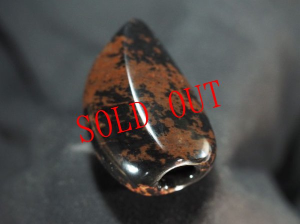 画像3: 初心者にもふきやすい工夫をした黒曜石石笛（Knobさん孔・U字加工吹き口）ご検討中 (3)