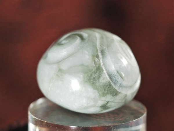 画像8: 「ホタル」らせん線刻石笛（ヒスイ製・Knobさん孔・民族楽器コイズミ扱い） (8)