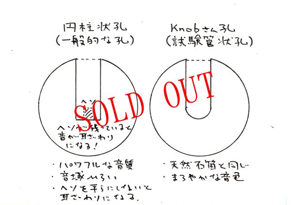 画像6: はじめての石笛！（円柱状孔・姫川薬石・吹き孔直径12mm） (6)