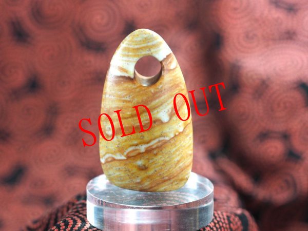 画像5: シンプルなKnobさん孔石笛（姫川薬石製・Knobさん孔・ペンダント仕様） (5)