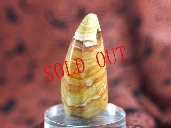 画像4: シンプルなKnobさん孔石笛（姫川薬石製・Knobさん孔・ペンダント仕様） (4)