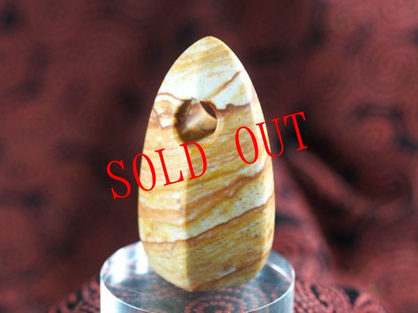 画像6: シンプルなKnobさん孔石笛（姫川薬石製・Knobさん孔・ペンダント仕様） (6)