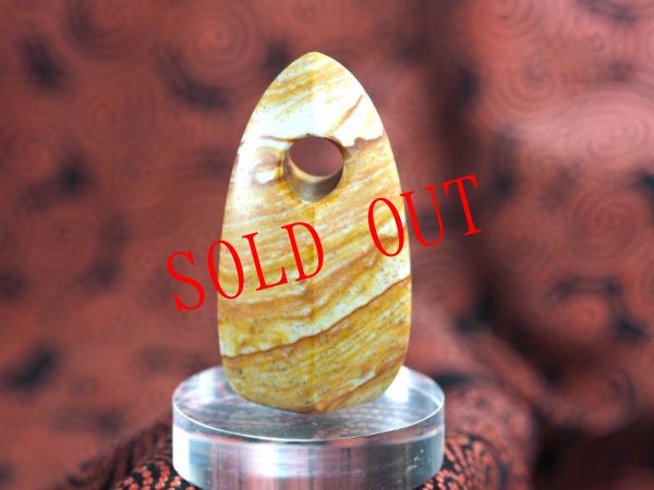 画像4: シンプルなKnobさん孔石笛（姫川薬石製・Knobさん孔・ペンダント仕様） (4)