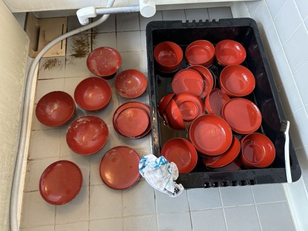 自宅でお湯洗い