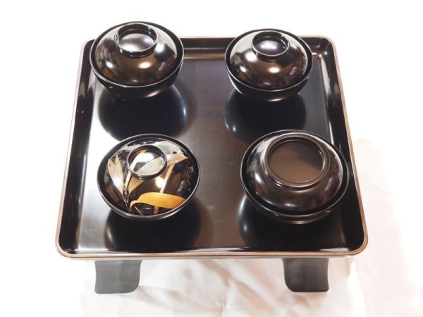 画像2: (19）蓋付きわん・大（黒）・・・SAVE NOTO！能登半島地震で災害関連ゴミとして処分される輪島漆器を購入して義援金に！ (2)