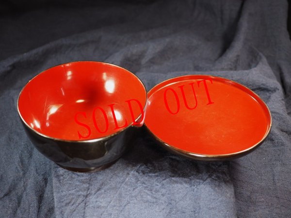 画像3: (46）菓子わん（黒・B級品あつかい）・・・SAVE NOTO！能登半島地震で災害関連ゴミとして処分される輪島漆器を購入して義援金に！ (3)